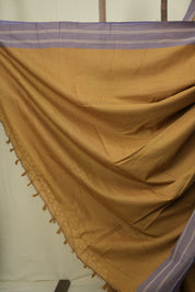 Mustard Cotton Ilkal Saree - SRMCIS1048
