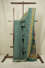 Rama Green HBP Cotton Saree - SRRGCS3601