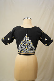 Black Cotton Blouse - SRBCB24