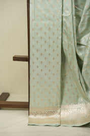Mint Green Banarasi Silk Saree - SRMGBSS966