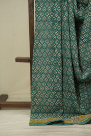 Rama Green HBP Cotton Saree - SRRGCS3601