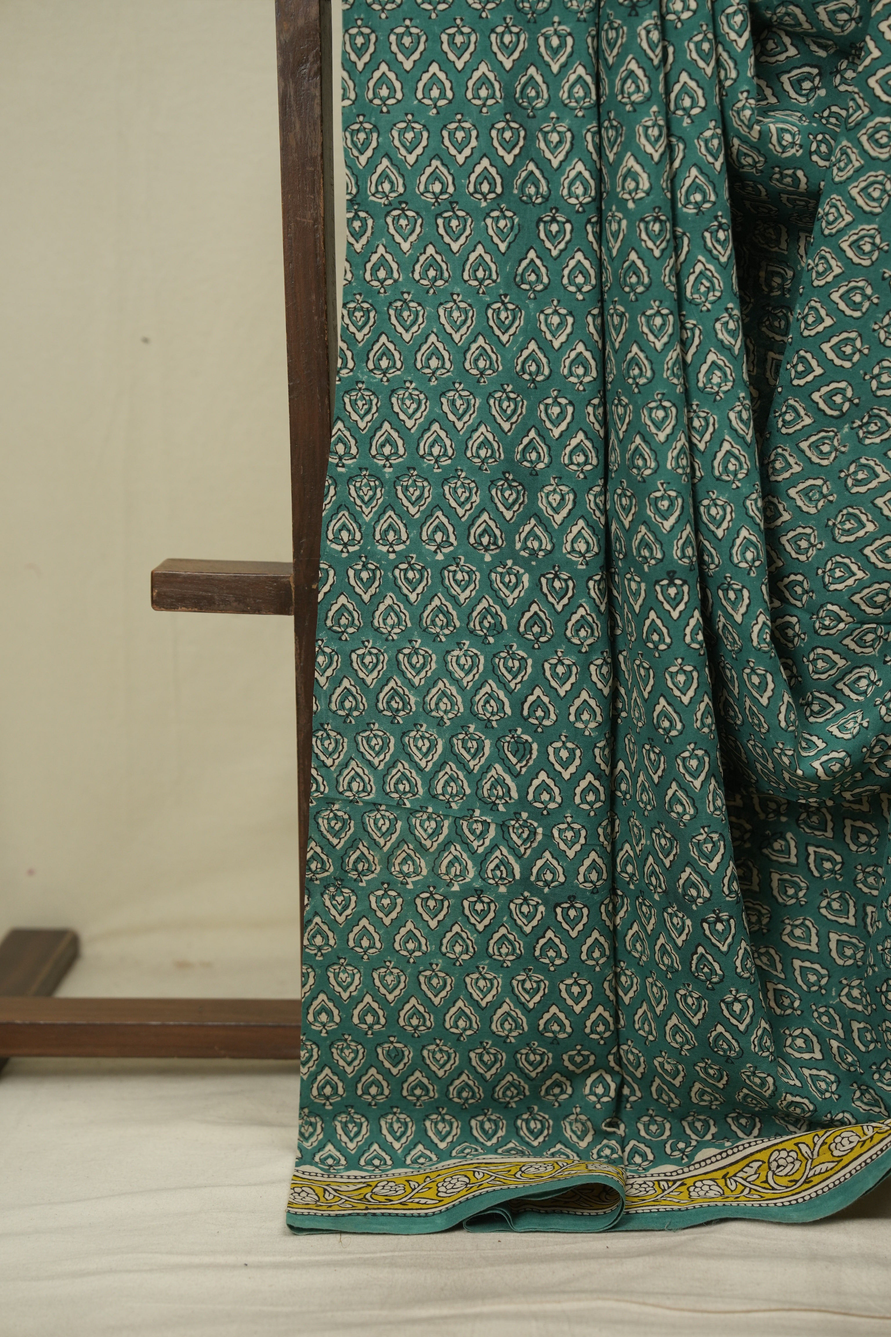Rama Green HBP Cotton Saree - SRRGCS3601