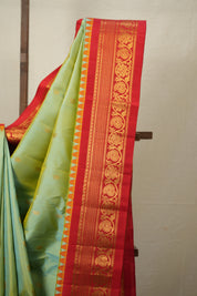 Two Tone Gold Gadwal Silk Saree - SRTTGGSS606