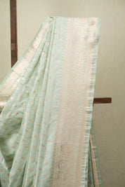 Mint Green Banarasi Silk Saree - SRMGBSS966