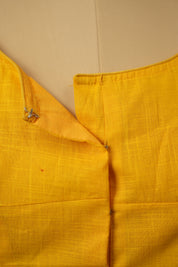 Turmeric Yellow Cotton Blouse - SRTYCB25