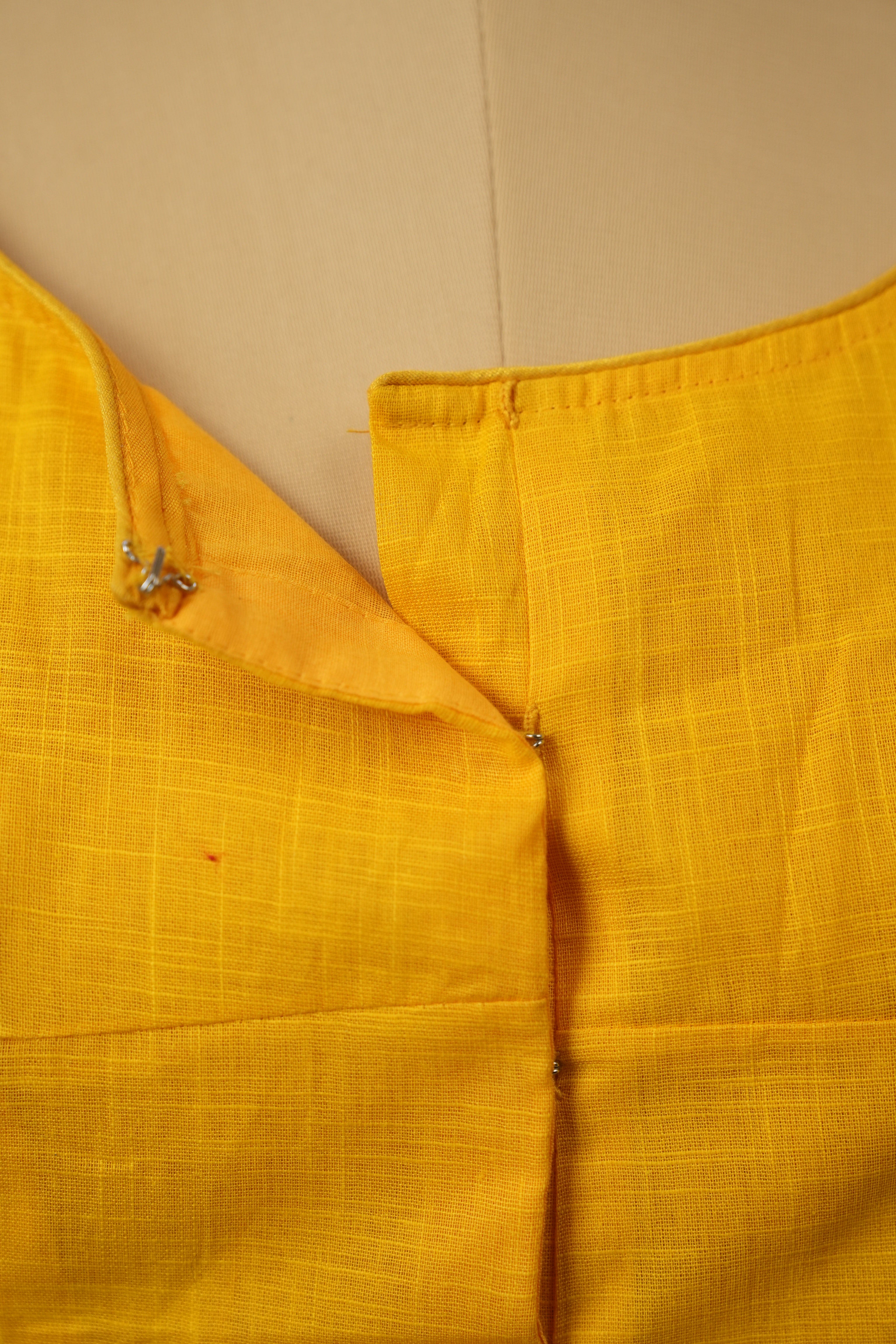 Turmeric Yellow Cotton Blouse - SRTYCB25