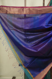 Dual Tone Green Maheshwari Saree- SRDTGMS1368