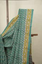 Rama Green HBP Cotton Saree - SRRGCS3601