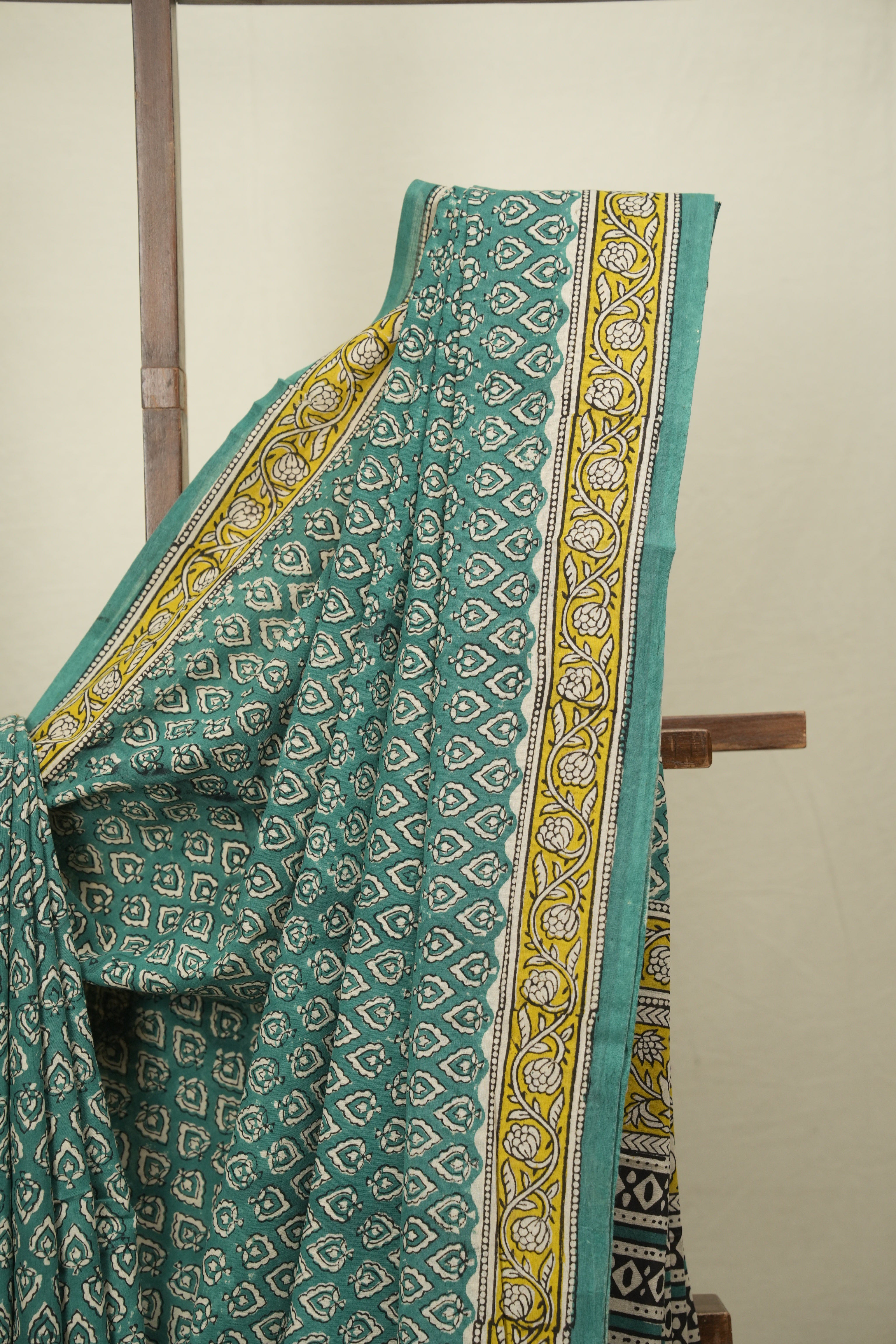Rama Green HBP Cotton Saree - SRRGCS3601