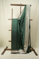 Green Banarasi Silk Saree - SRGBSS968
