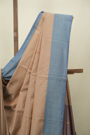 Brown Cotton Ilkal Saree - SRBCIS1062