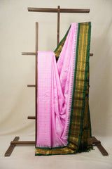 Pink Gadwal Silk Saree - SRPGSS604