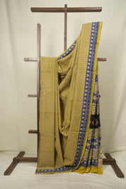 Yellow HBP Cotton Saree - SRYCS3603