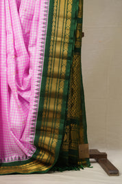 Pink Gadwal Silk Saree - SRPGSS604