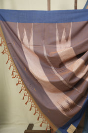 Brown Cotton Ilkal Saree - SRBCIS1062