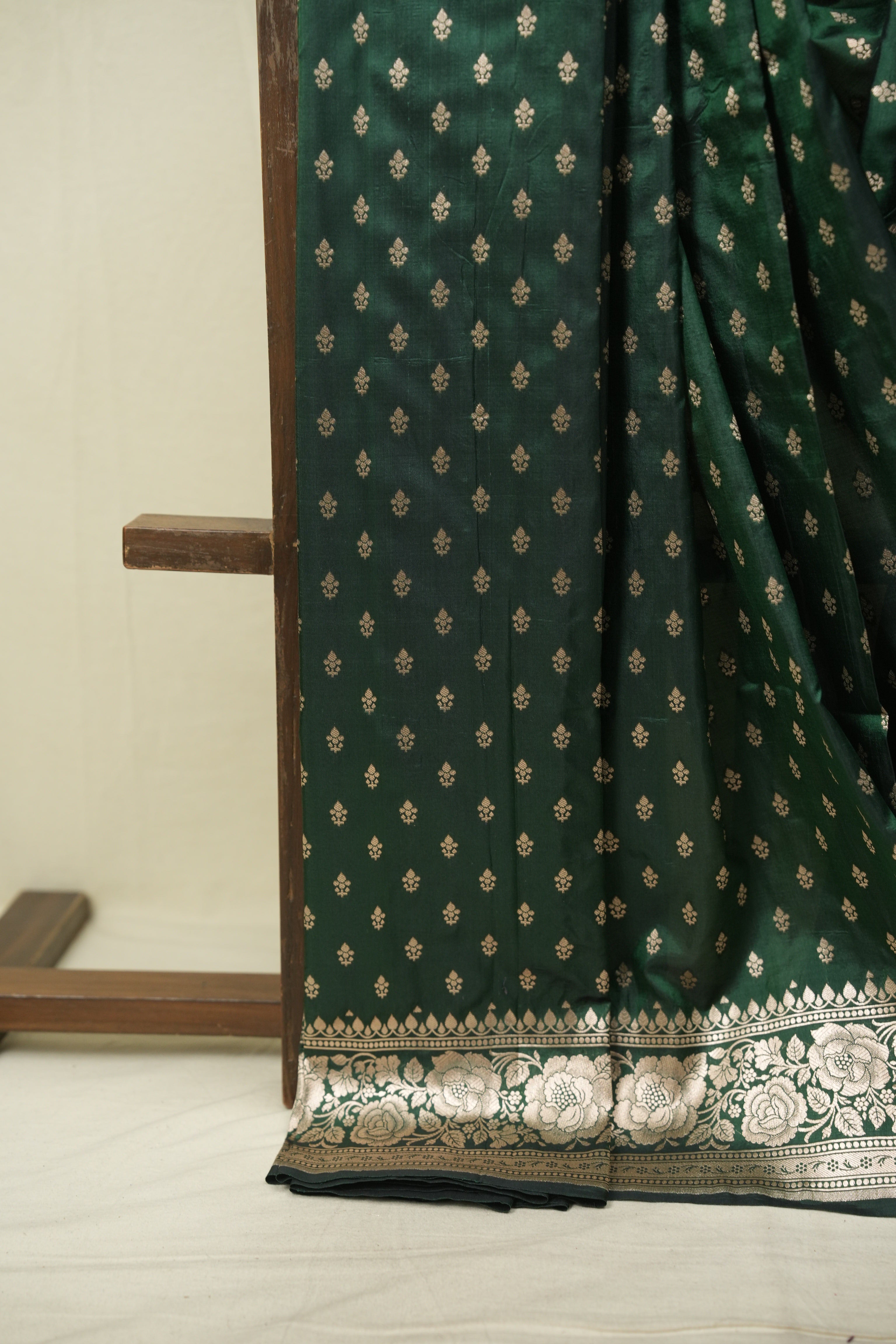 Green Banarasi Silk Saree - SRGBSS968