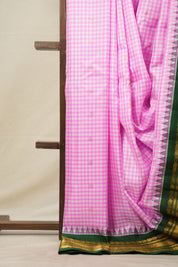 Pink Gadwal Silk Saree - SRPGSS604