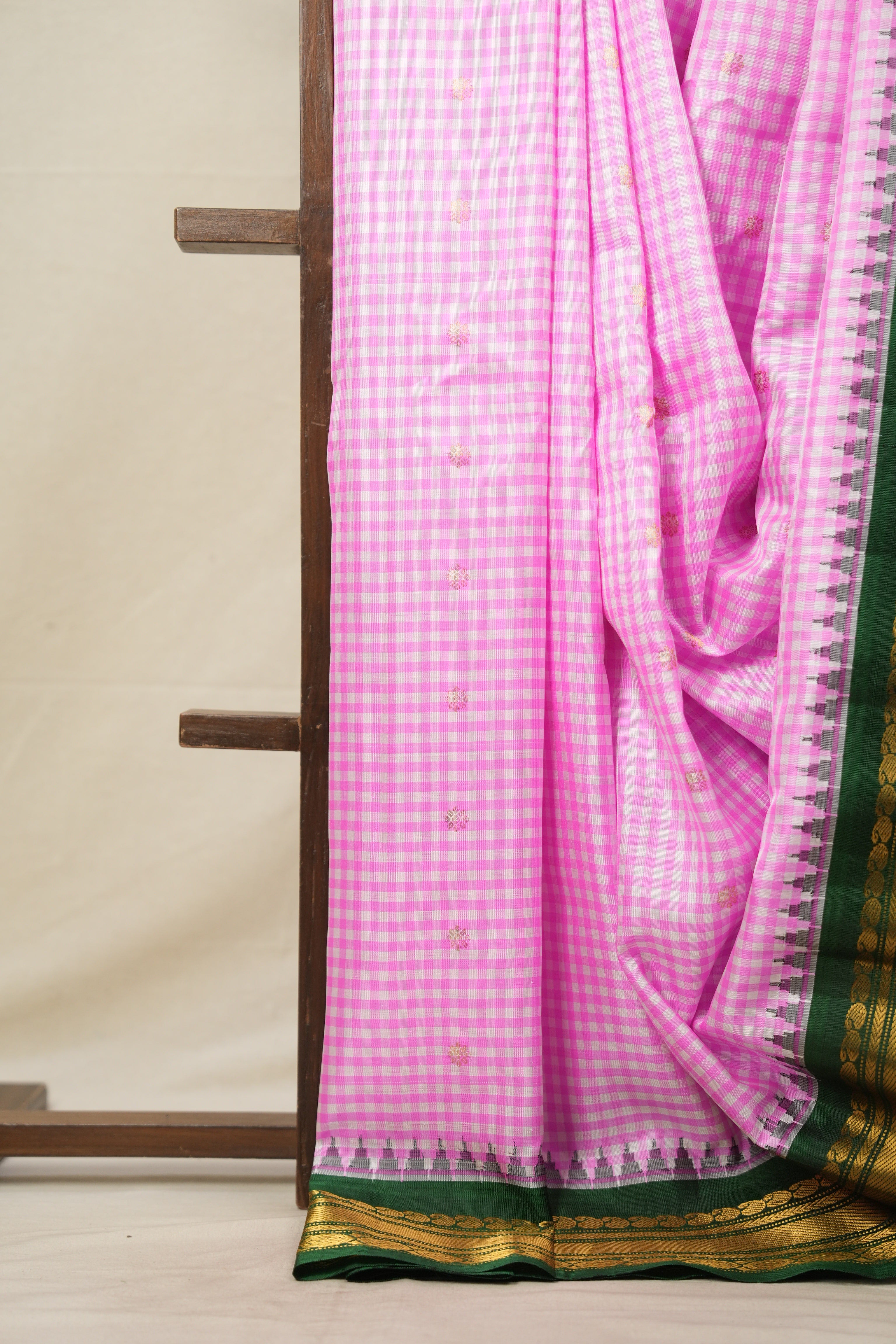 Pink Gadwal Silk Saree - SRPGSS604