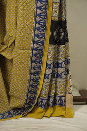 Yellow HBP Cotton Saree - SRYCS3603