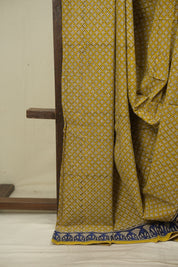 Yellow HBP Cotton Saree - SRYCS3603