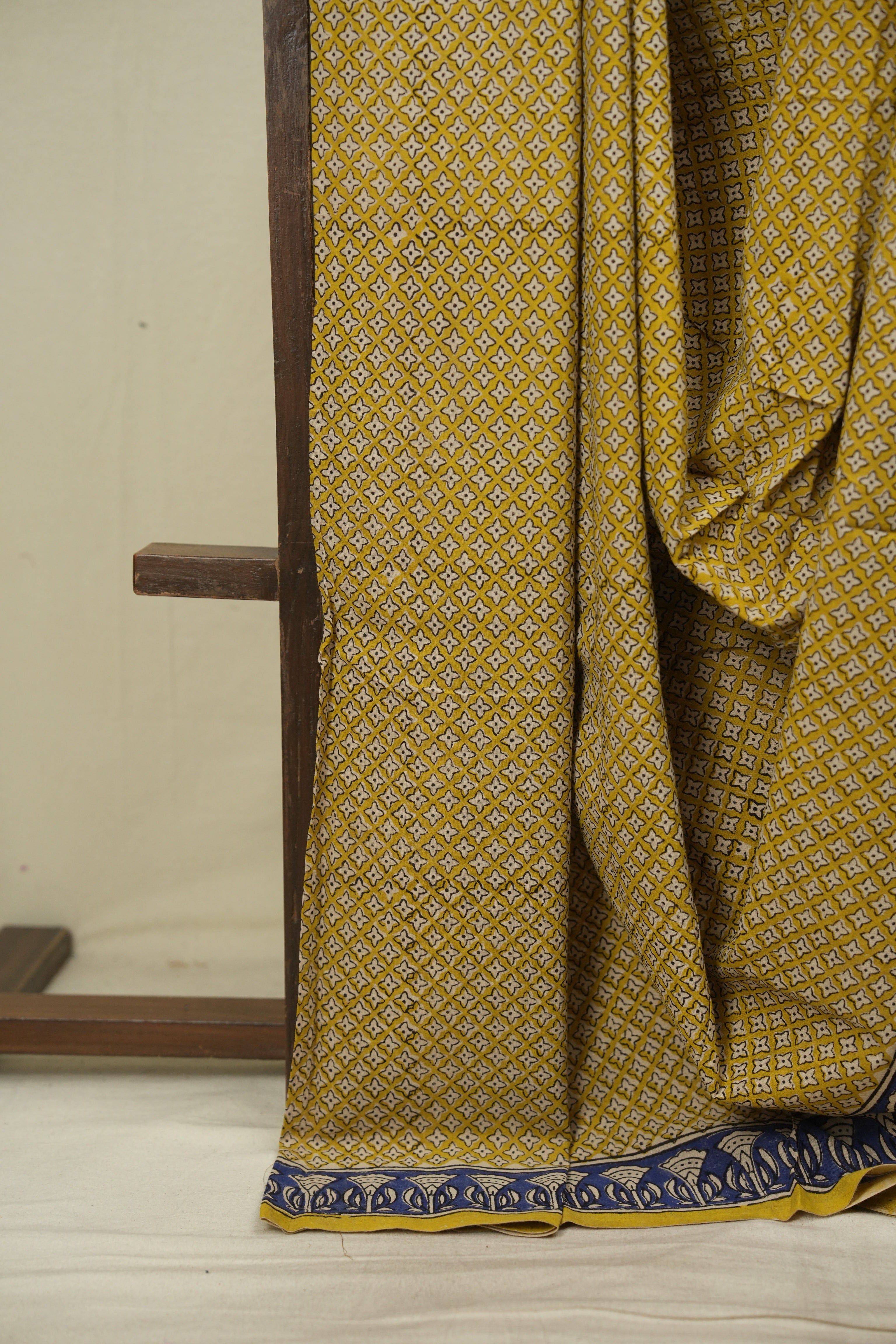 Yellow HBP Cotton Saree - SRYCS3603