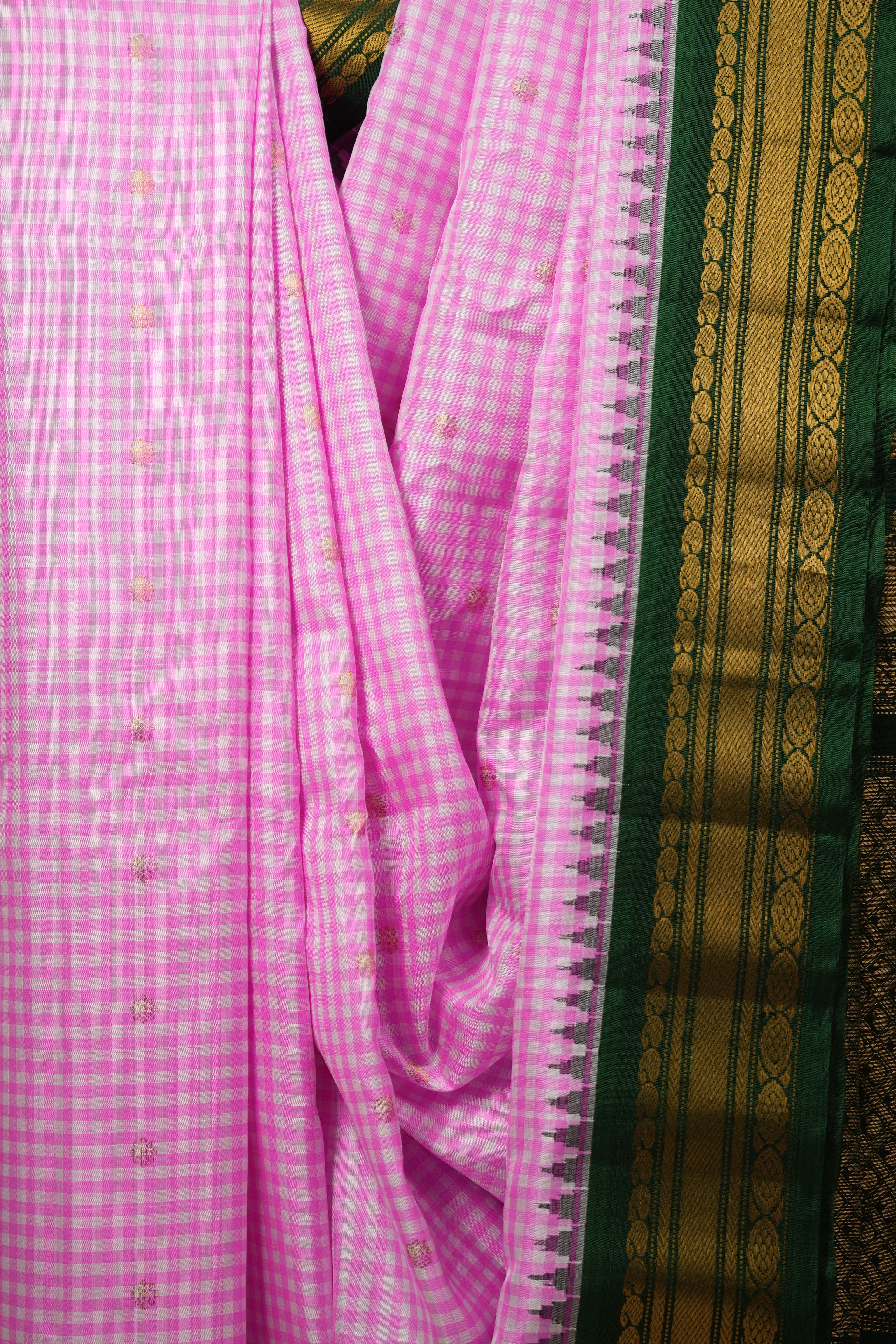 Pink Gadwal Silk Saree - SRPGSS604