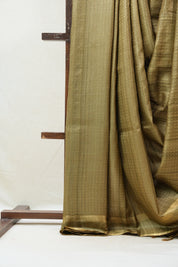 Moss Green Tussar Silk Saree - SRMGTSS1290