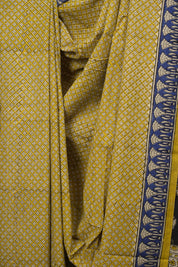 Yellow HBP Cotton Saree - SRYCS3603