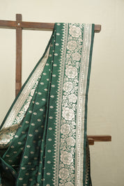 Green Banarasi Silk Saree - SRGBSS968