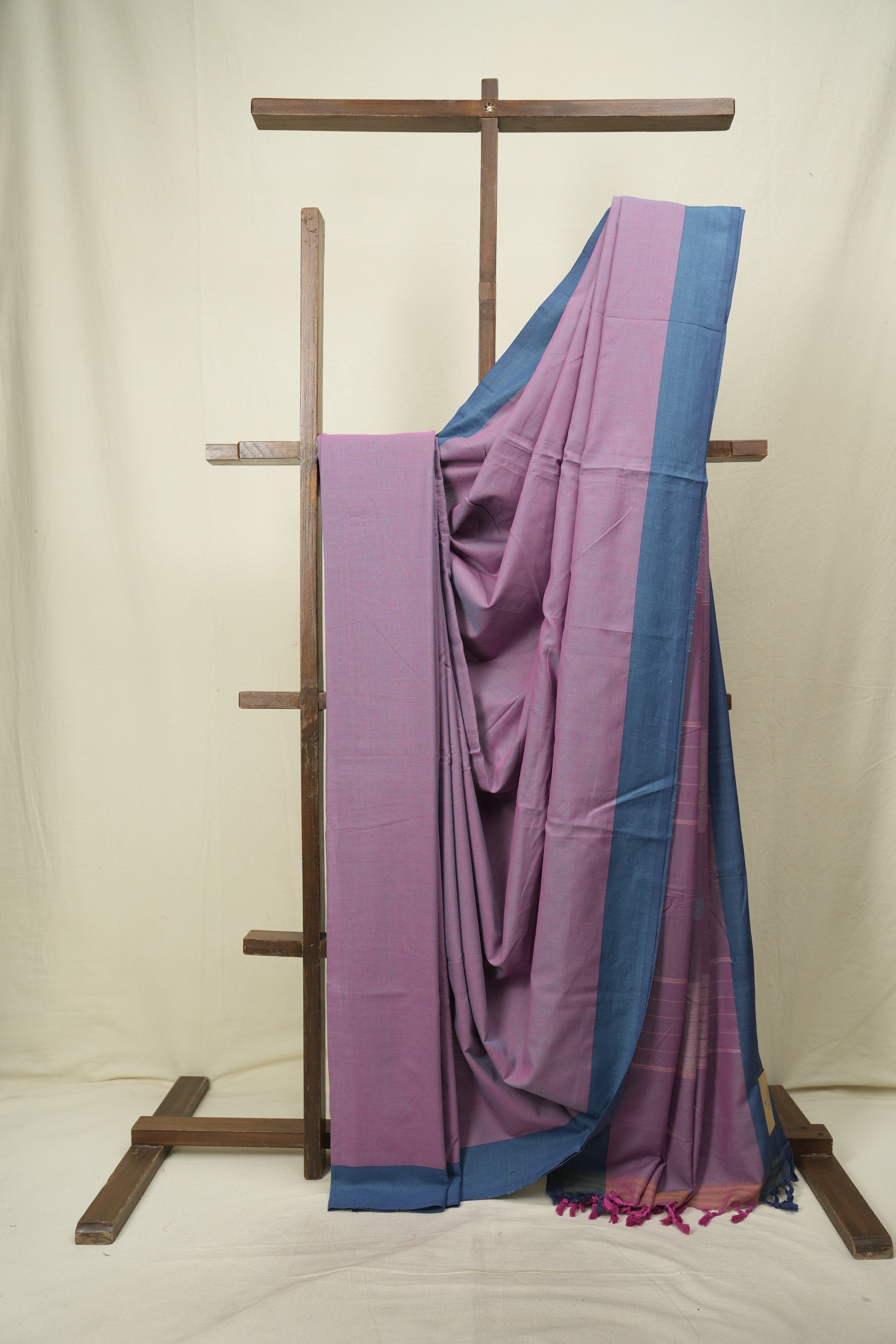 Purple Cotton Ilkal Saree - SRPCIS1047