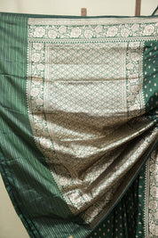 Green Banarasi Silk Saree - SRGBSS968
