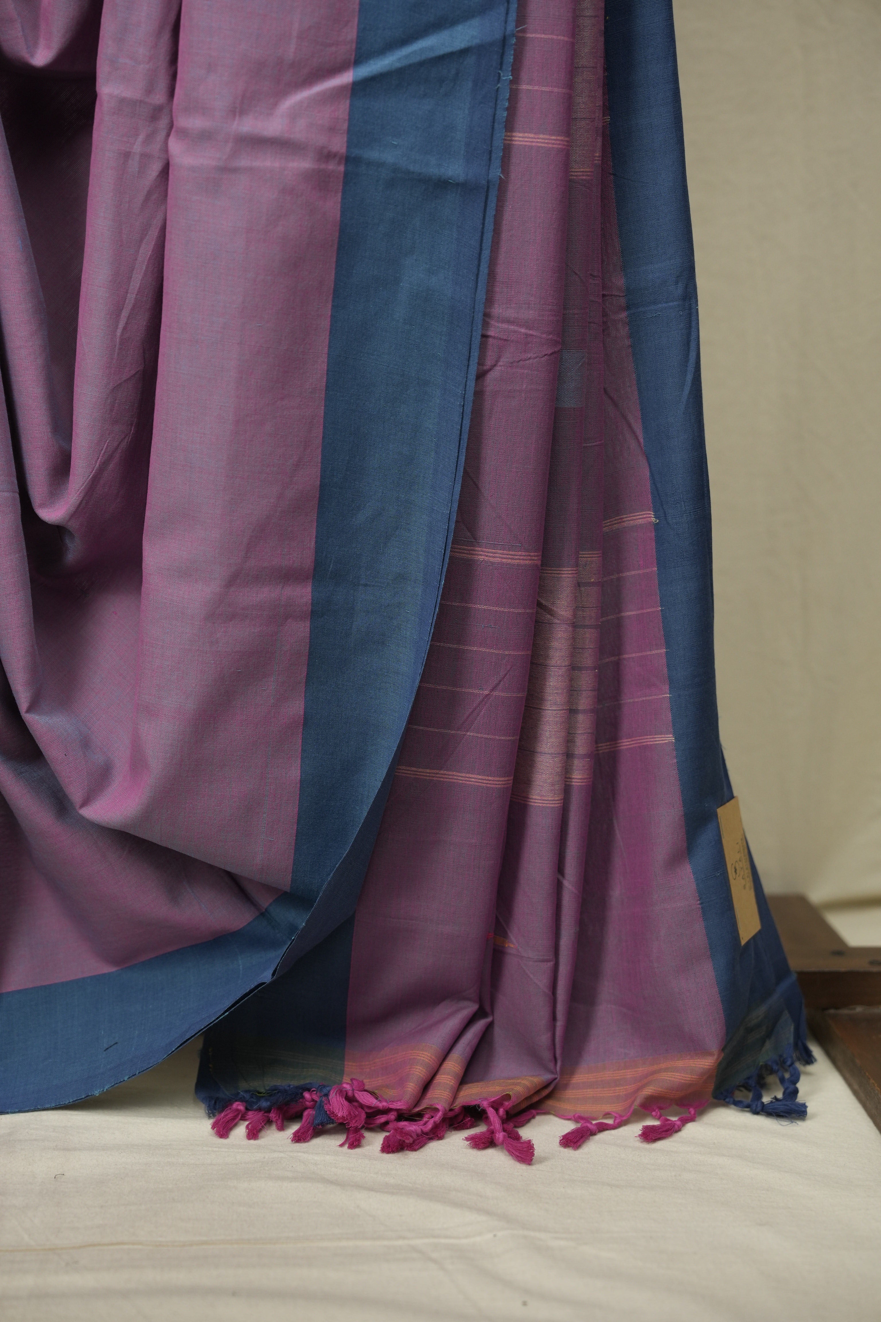 Purple Cotton Ilkal Saree - SRPCIS1047