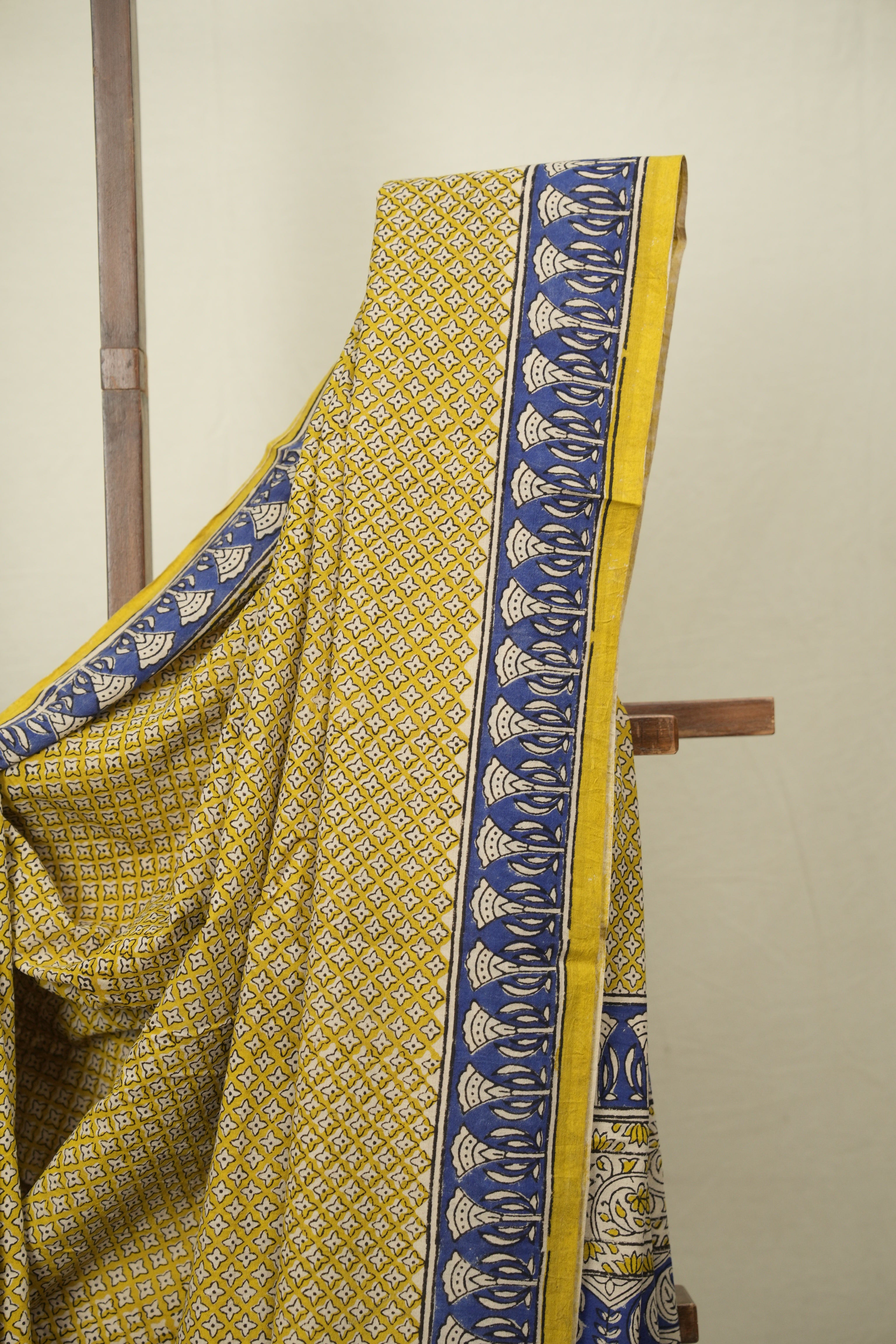 Yellow HBP Cotton Saree - SRYCS3603