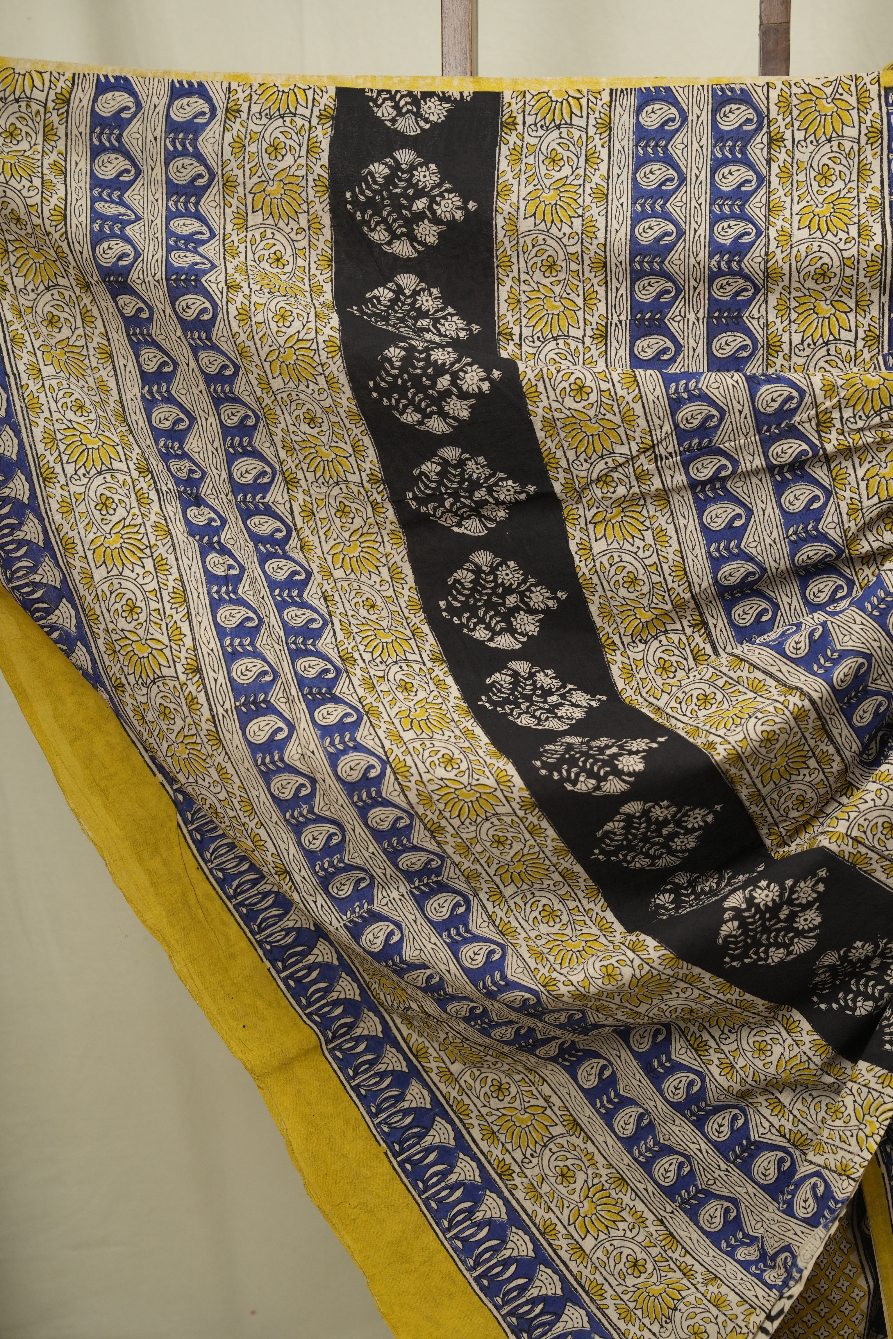 Yellow HBP Cotton Saree - SRYCS3603