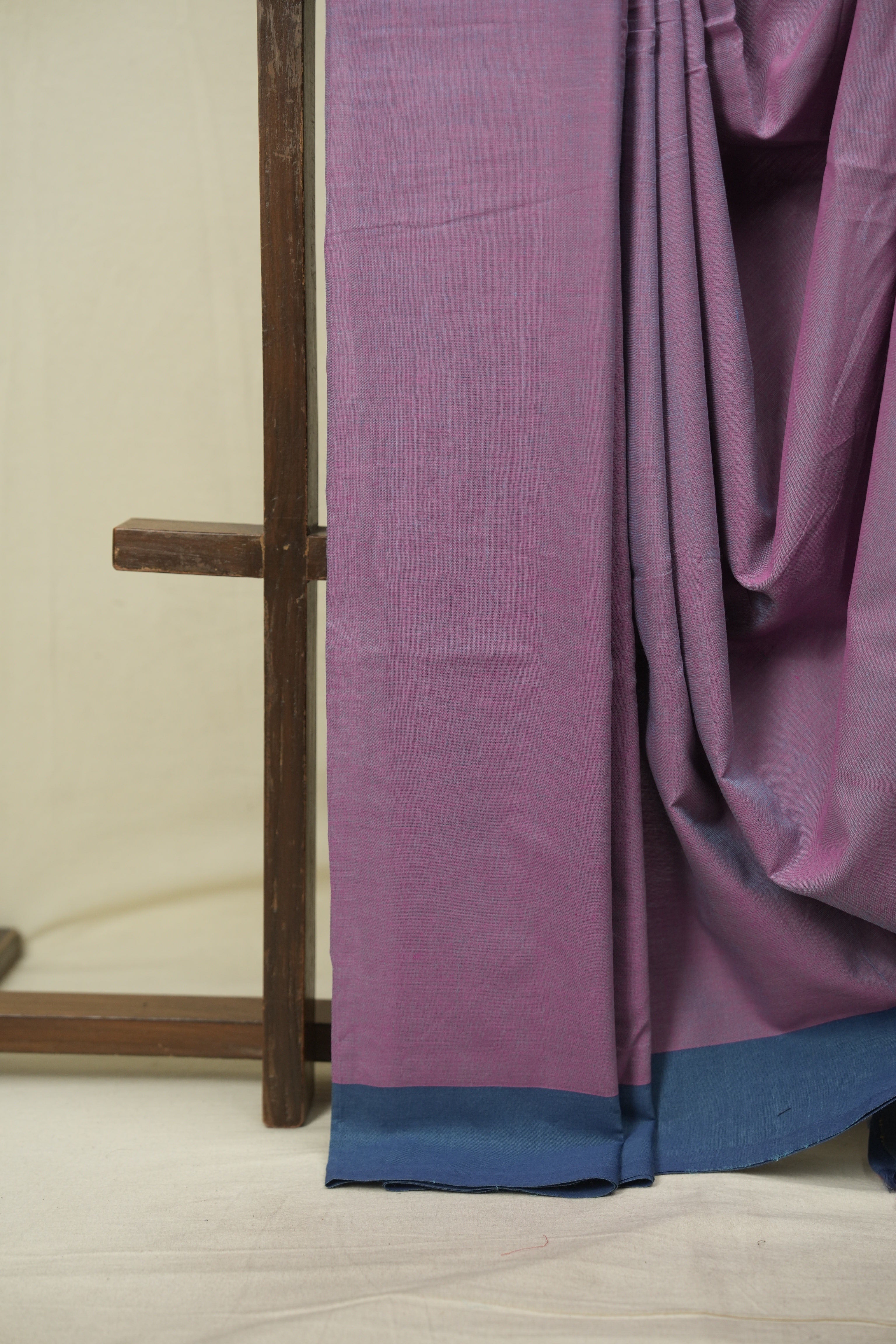 Purple Cotton Ilkal Saree - SRPCIS1047