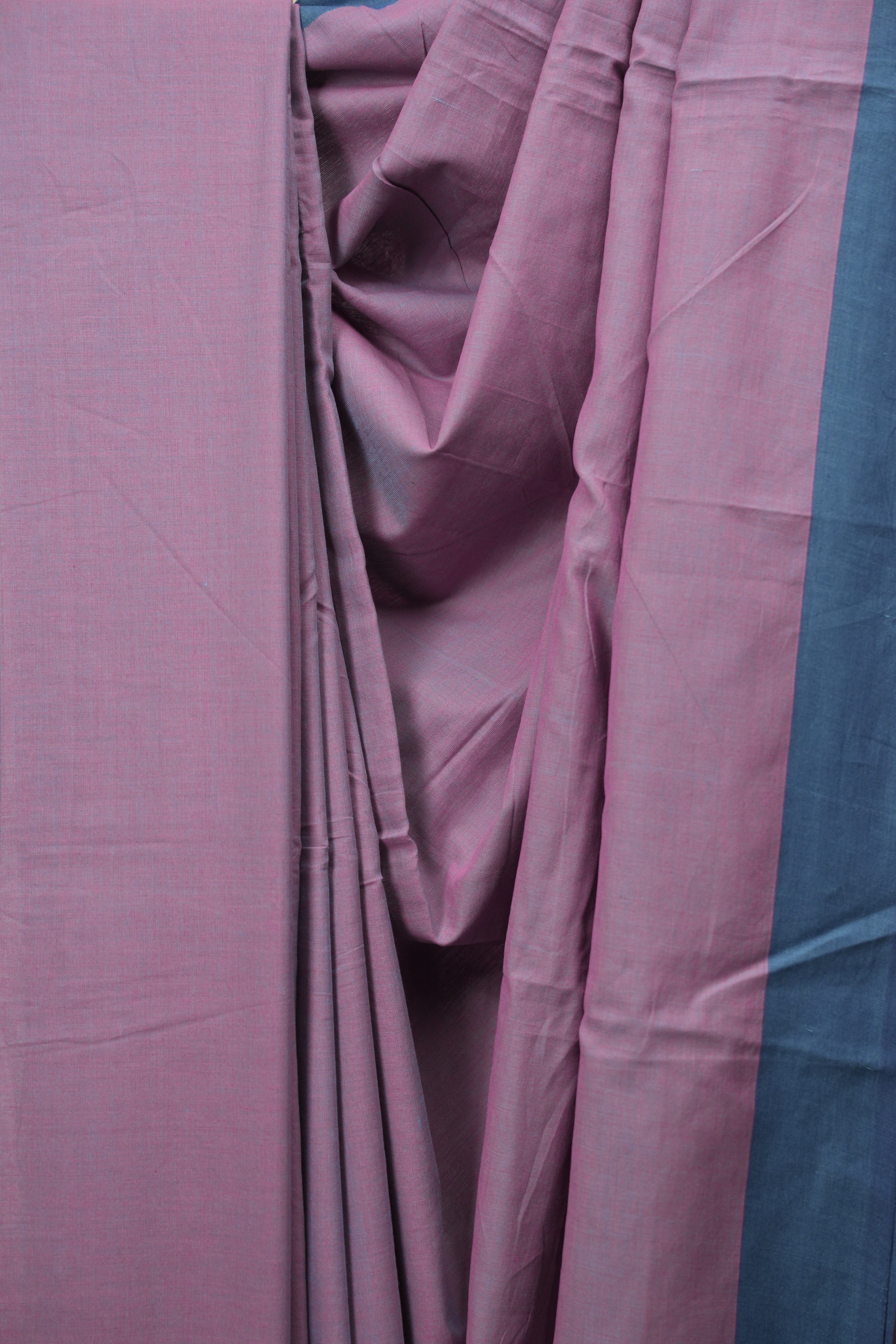 Purple Cotton Ilkal Saree - SRPCIS1047