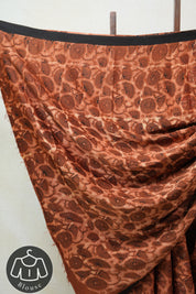 Rust Orange HBP Modal Silk Saree - SRROMSS356