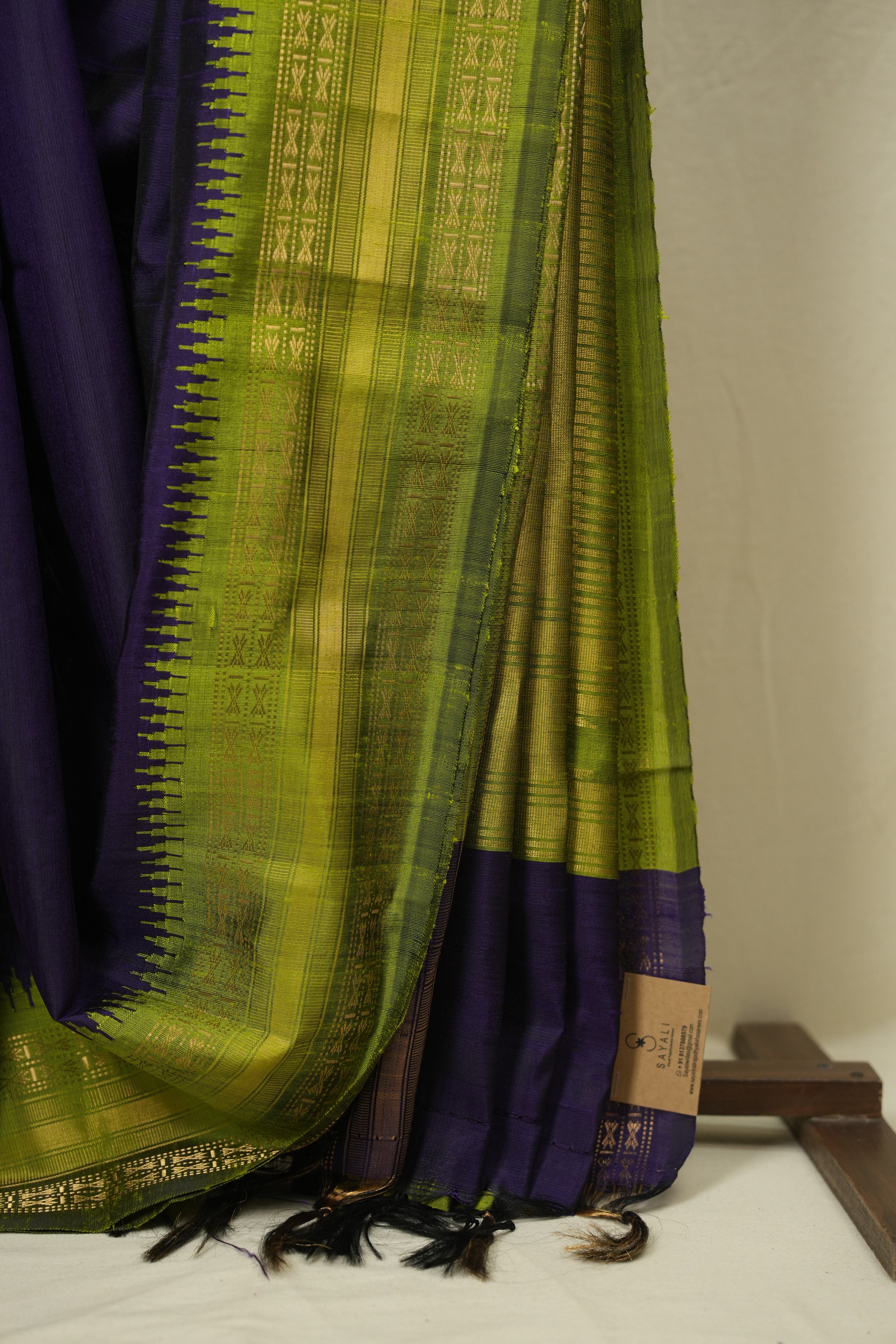 Purple Raw Silk Saree - SRPRSS1044