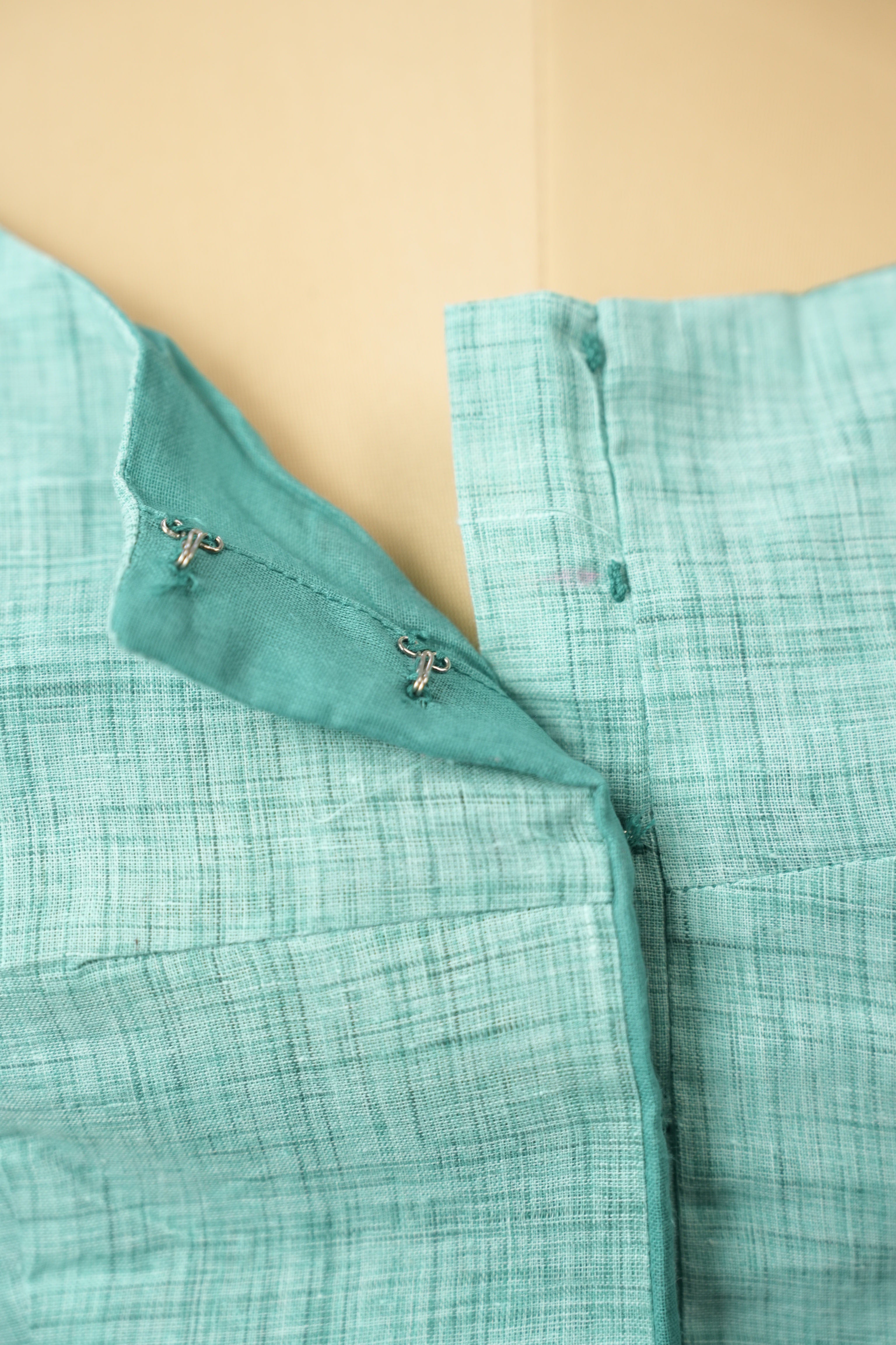Aqua Green Cotton Blouse - SRAGCB38