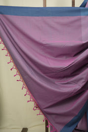 Purple Cotton Ilkal Saree - SRPCIS1047