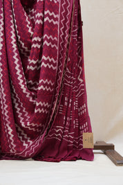 Deep Wine HBP Modal Silk Saree - SRDWMSS341