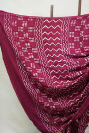 Deep Wine HBP Modal Silk Saree - SRDWMSS341