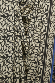 Black HBP Cotton Saree - SRBCS3605