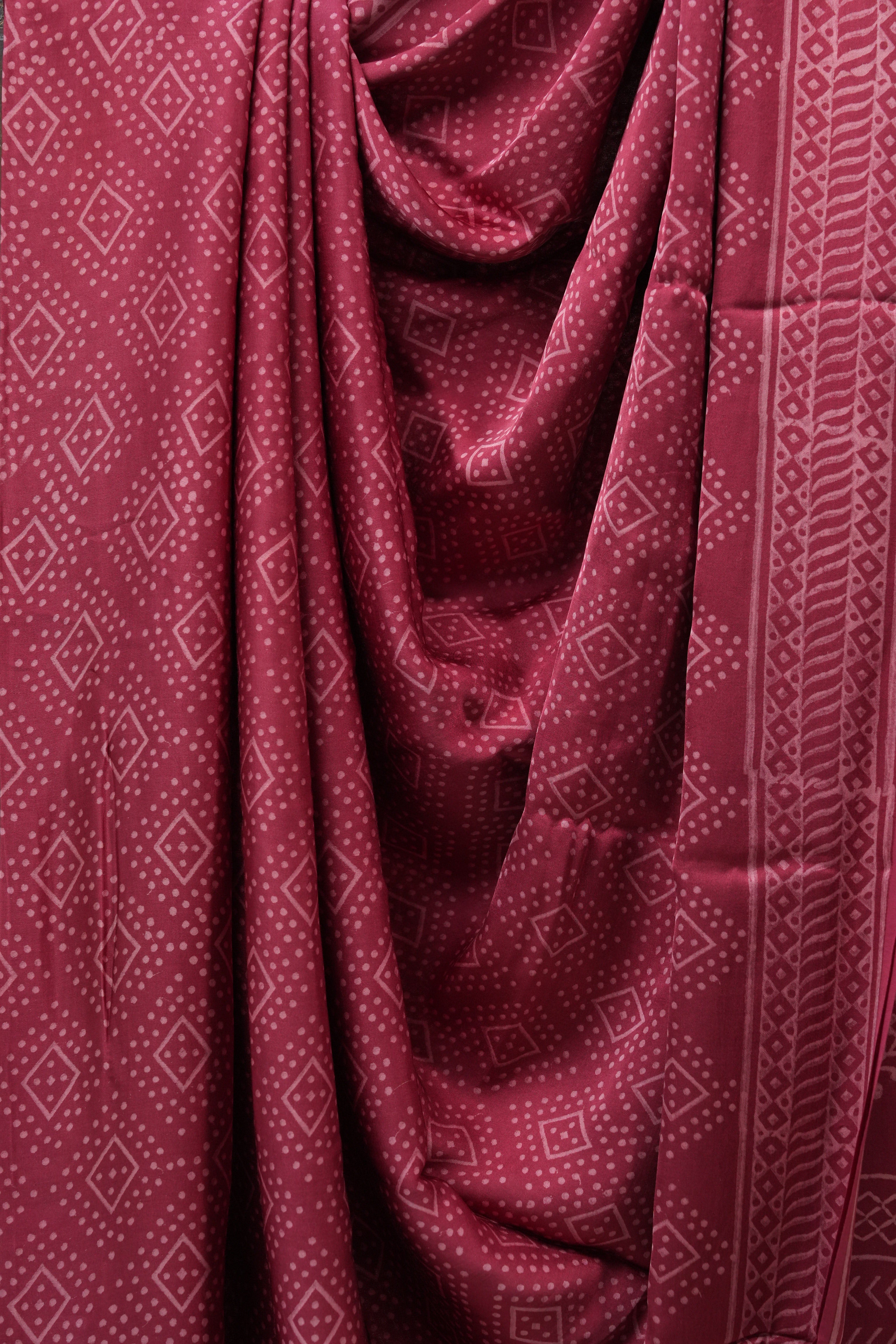 Light Wine HBP Modal Silk Saree - SRLWMSS342