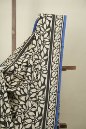 Black HBP Cotton Saree - SRBCS3605