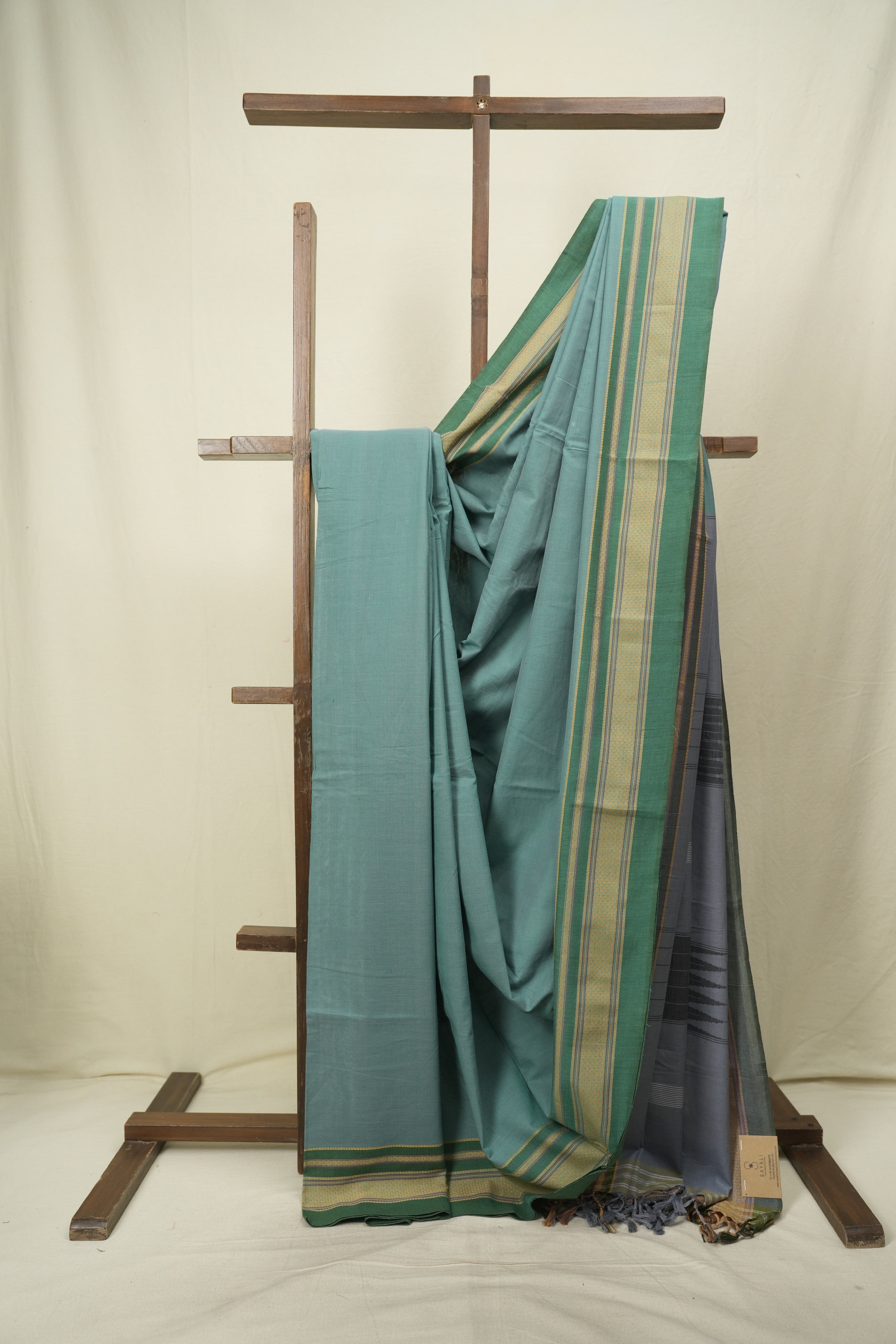 Green Cotton Ilkal Saree - SRGCIS1050