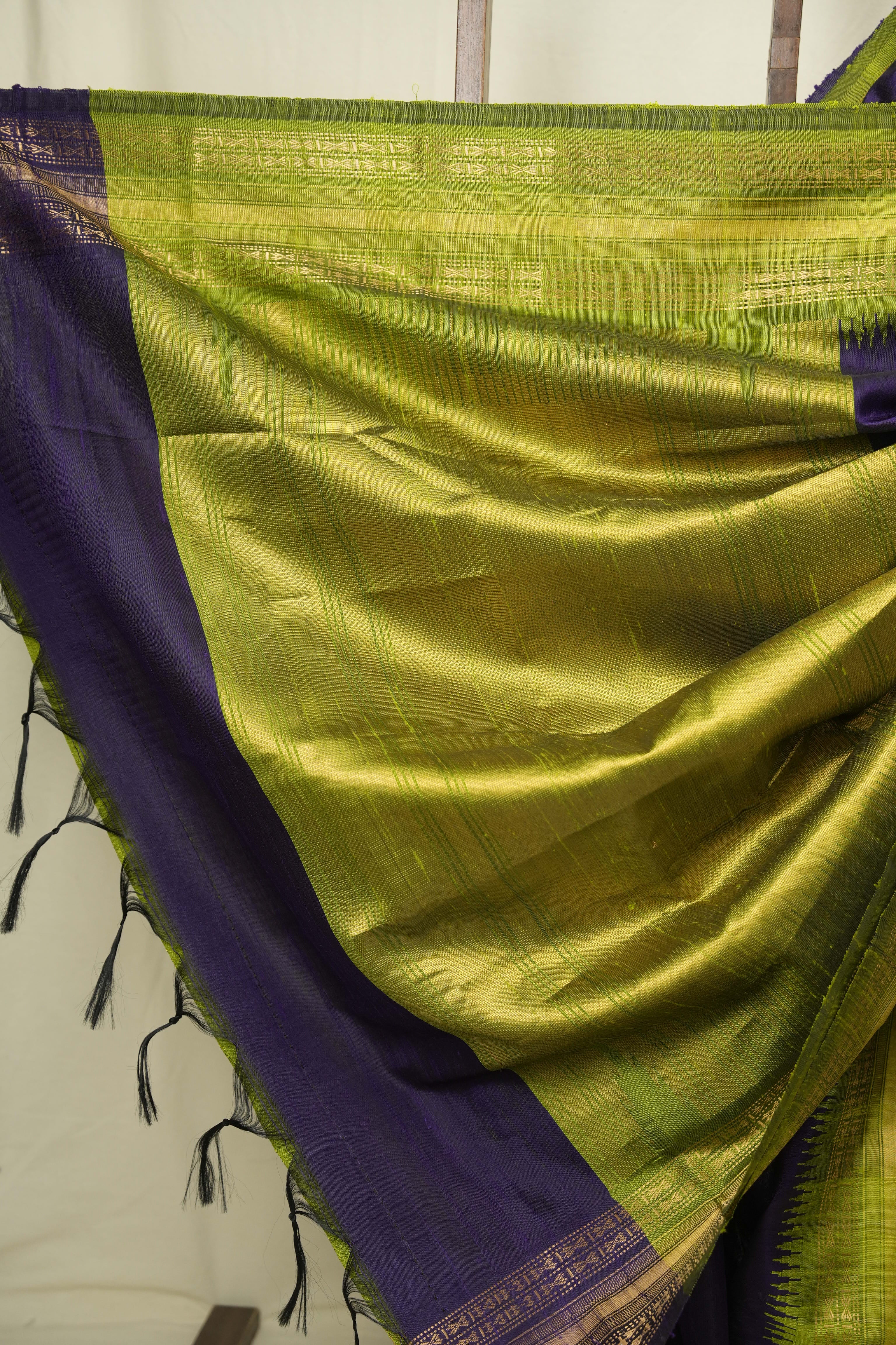 Purple Raw Silk Saree - SRPRSS1044