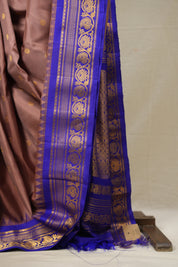 Dusty Pink Gadwal Silk Saree - SRDPGSS599