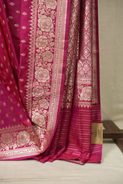 Rani Pink Banarasi Silk Saree - SRRPBSS970