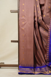 Dusty Pink Gadwal Silk Saree - SRDPGSS599